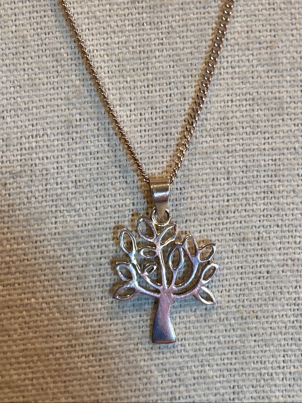 Sterling Silver Tree of Life Pendant Necklace - Silver